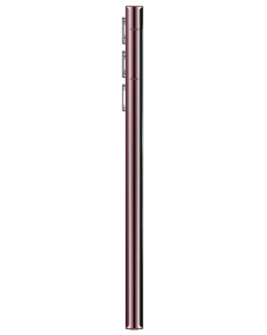 Wholesale Samsung Galaxy S22 Ultra burgundy 256GB unlocked C grade smartphone side view