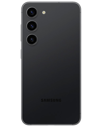 Wholesale Samsung Galaxy S23 phantom black 128GB 5G unlocked, C stock — bulk smartphone lot back view