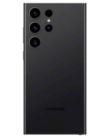 Wholesale Samsung Galaxy S23 Ultra phantom black 256GB unlocked c stock bulk smartphone back view