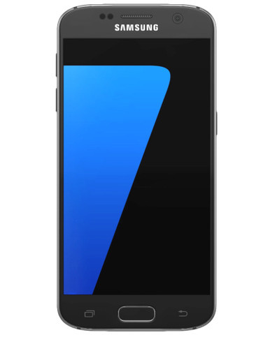 Wholesale Samsung Galaxy S7 black 32GB GSM unlocked A stock bulk smartphone front view