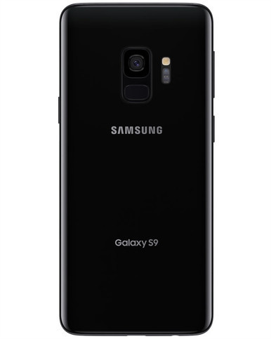 Wholesale Samsung Galaxy S9 Midnight Black 64GB unlocked a stock bulk smartphone back view