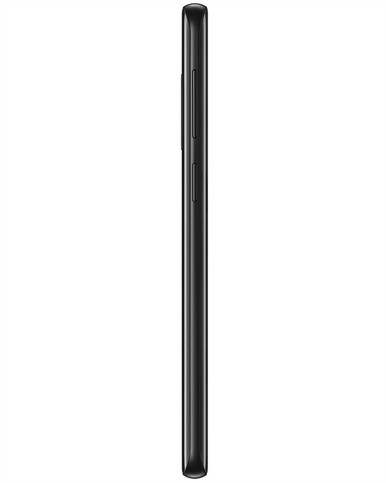 Wholesale Samsung Galaxy S9 Midnight Black 64GB unlocked a stock bulk smartphone side view