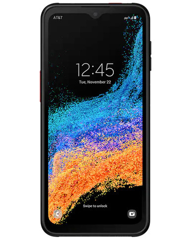 Wholesale Samsung Galaxy Xcover6 Pro black 128GB 5G unlocked, C/D stock — bulk smartphone lot front view