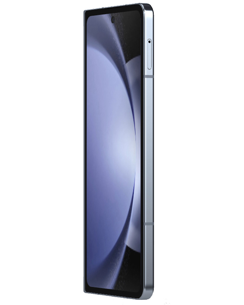Wholesale Samsung Galaxy Z Fold5 blue 256GB 5G unlocked, A condition — bulk smartphone lot angle view