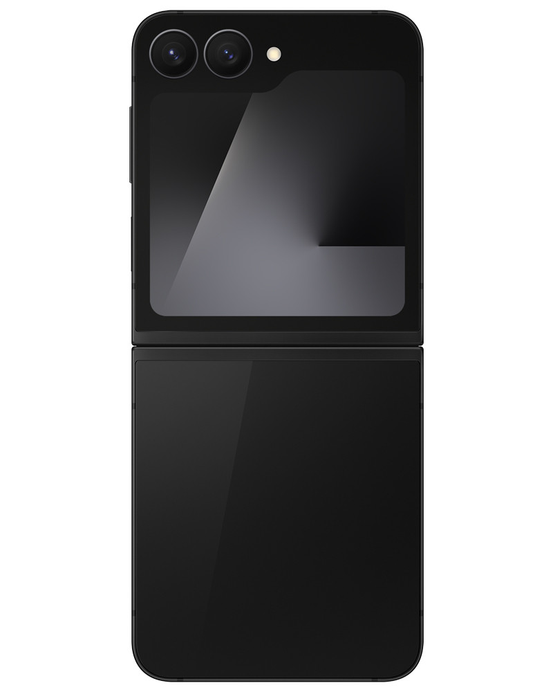 Wholesale Samsung Galaxy Z Flip7 FE black 128GB 5G unlocked, brand new — bulk smartphone lot camera view