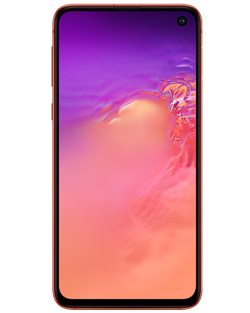 Wholesale Samsung Galaxy S10e pink 128GB 4G LTE unlocked, C stock — bulk smartphone lot front view