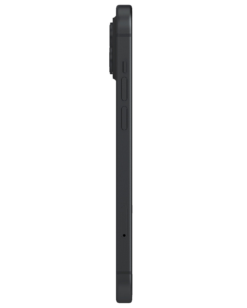 Wholesale Apple iPhone 15 black 128GB 5G unlocked, brand new — bulk smartphone lot side view