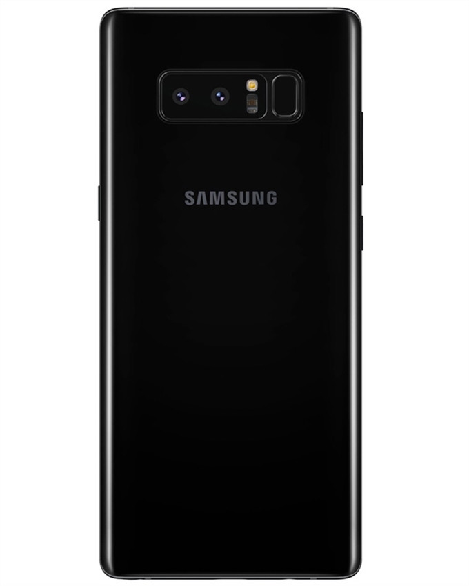 Wholesale Samsung Galaxy Note 8 N950U1 midnight black 64GB 4G LTE unlocked, B stock — bulk smartphone lot side view