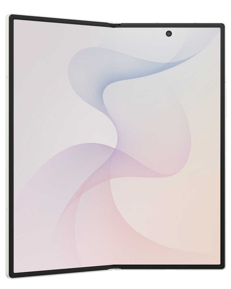 vWholesale Samsung Galaxy Z Fold8 Ultra Cream 512GB 5G unlocked, brand new — bulk smartphone lot unfolded view