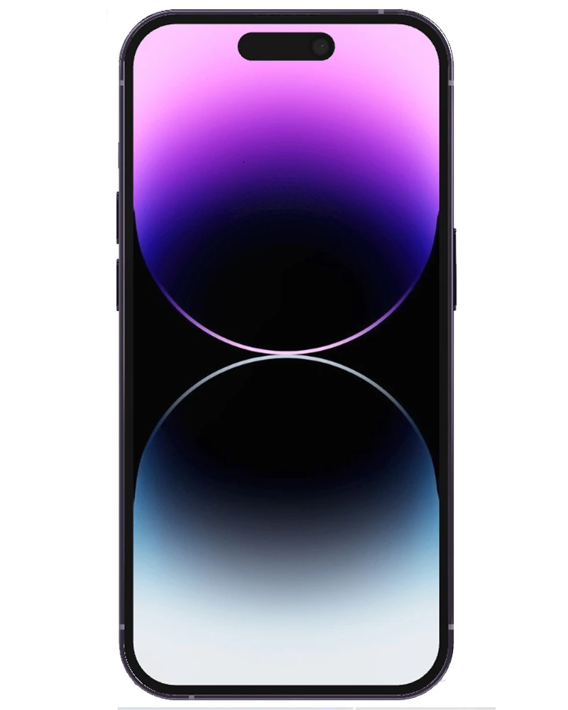 Wholesale Apple iPhone 14 Pro purple 256GB 5G AT&T locked, grade B/C — bulk smartphone lot front view