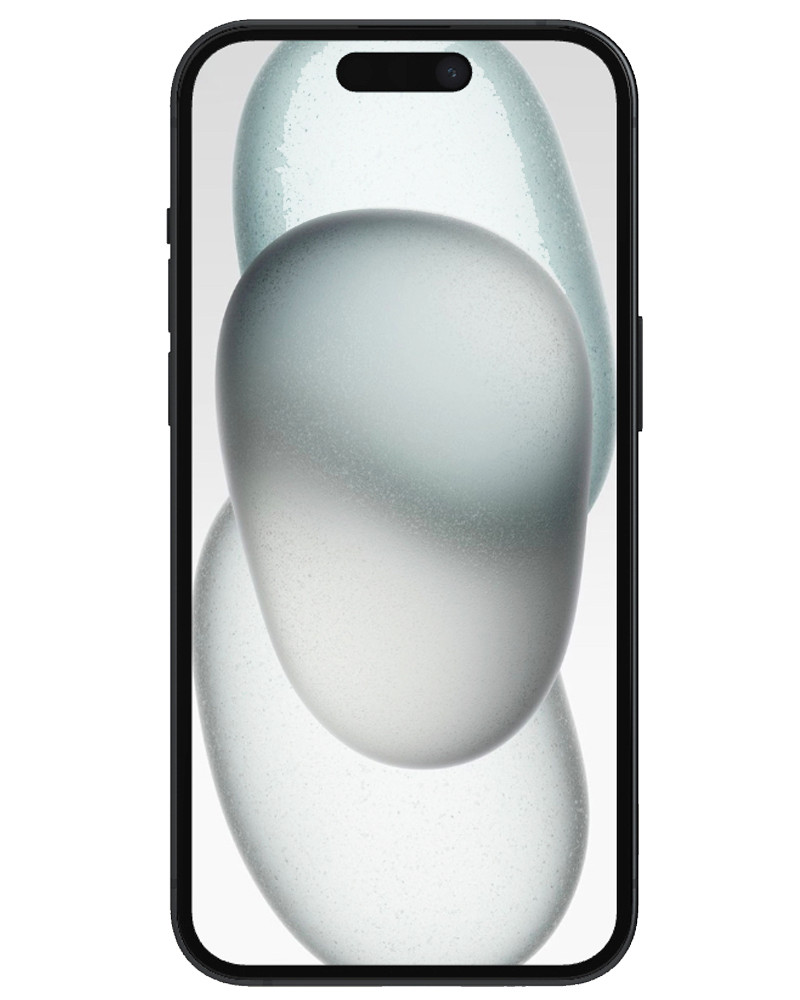 Wholesale Apple iPhone 15 black 256GB 5G AT&T locked, grade B/C — bulk smartphone lot front view