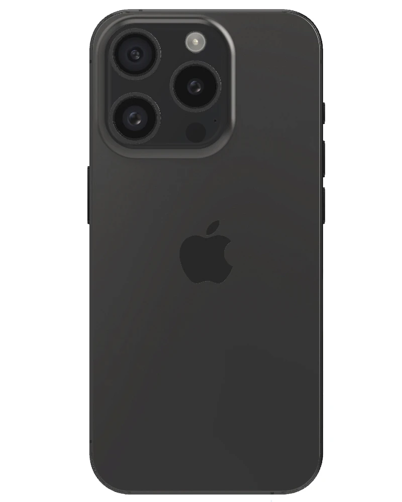 Wholesale Apple iPhone 15 Pro black 128GB 5G AT&T locked, grade B/C — bulk smartphone lot back view