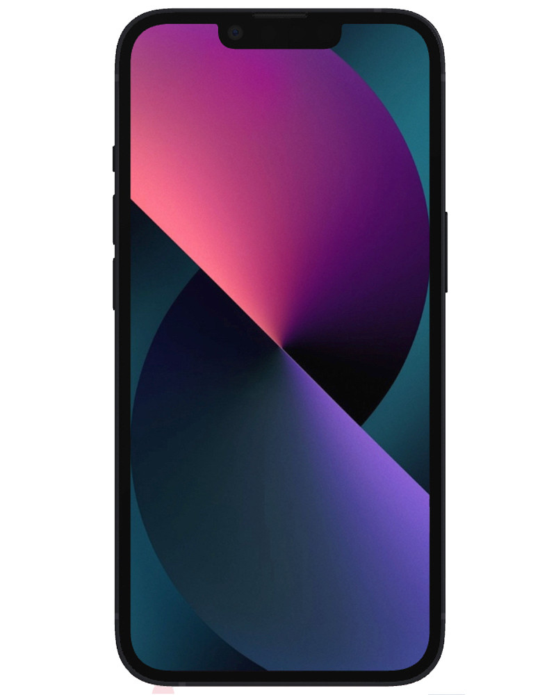Wholesale Apple iPhone 13 mini midnight 128GB 5G unlocked, grade B — bulk smartphone lot front view