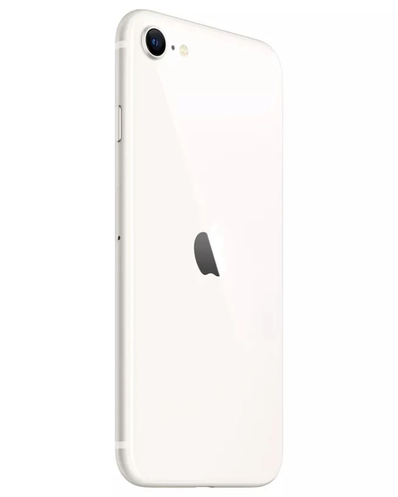 Wholesale Apple iPhone SE (3rd Generation) A2595 starlight 128GB 5G unlocked, C stock — bulk smartphone lot side view
