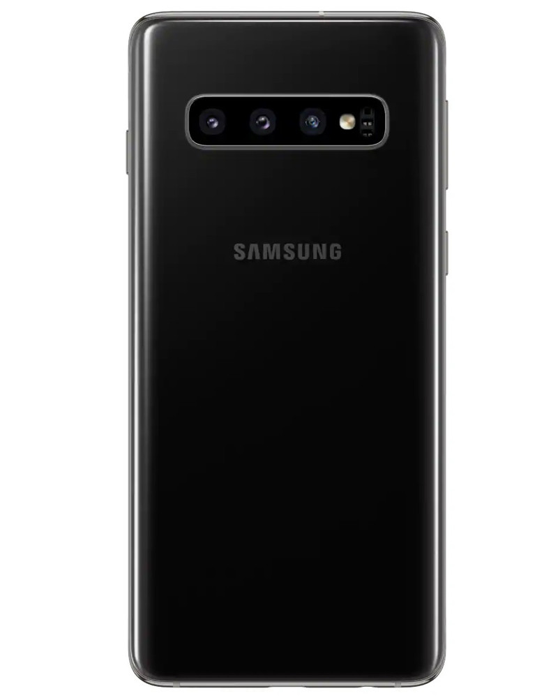 Wholesale Samsung Galaxy S10 prism black 128GB 4G LTE unlocked, grade B/C — bulk smartphone lot back view
