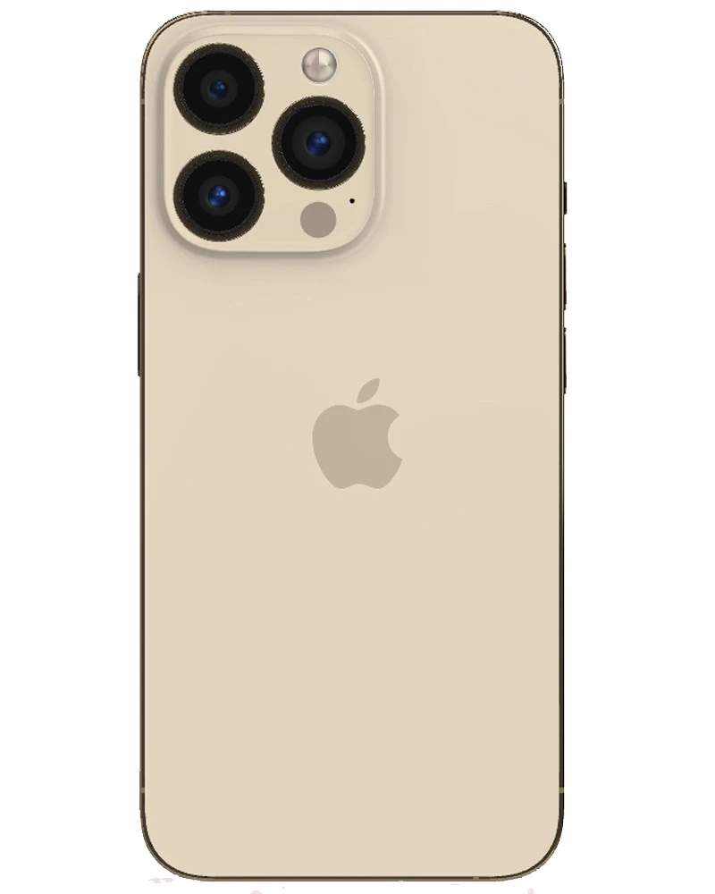 Wholesale Apple iPhone 13 Pro gold 256GB 5G unlocked, B/C stock — bulk smartphone lot back view