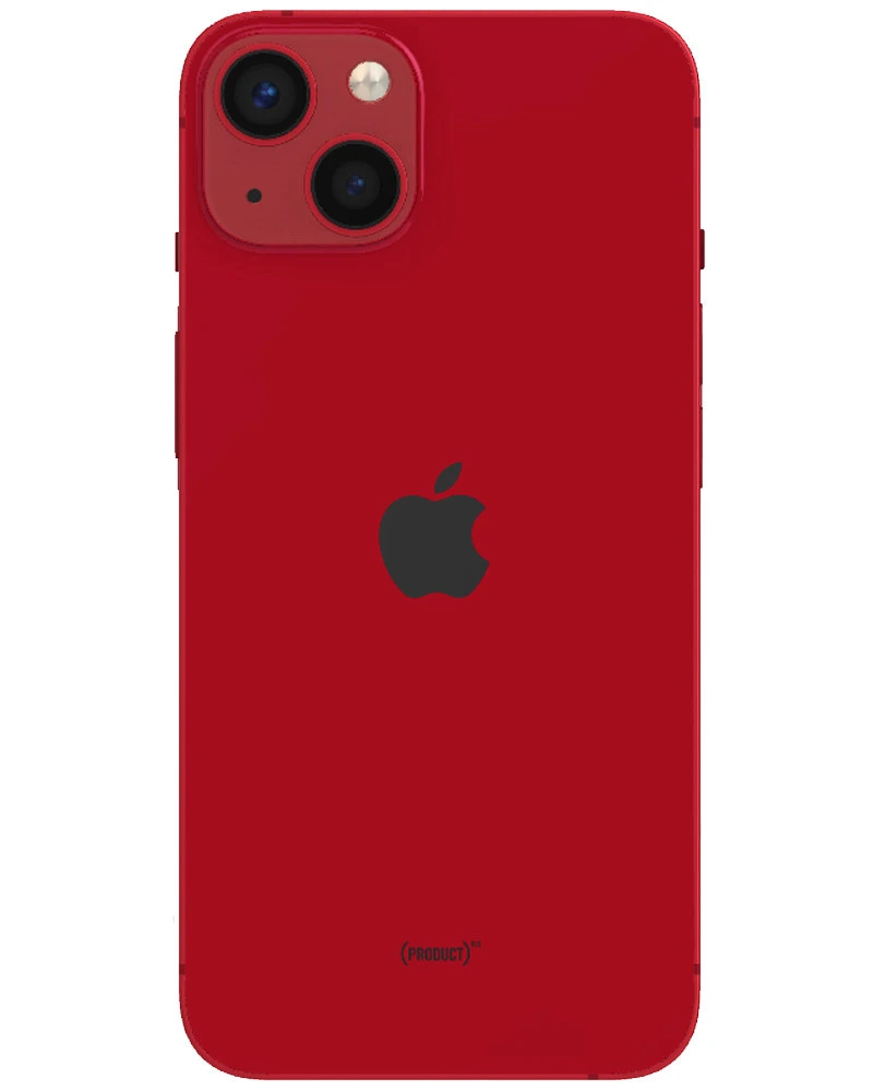 Wholesale Apple iPhone 13 red 128GB unlocked A stock bulk smartphone back view