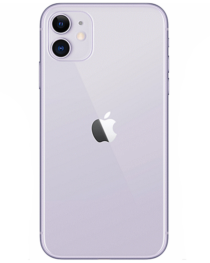 Wholesale Apple iPhone 11 purple 256GB unlocked B/C stock bulk smartphone back view