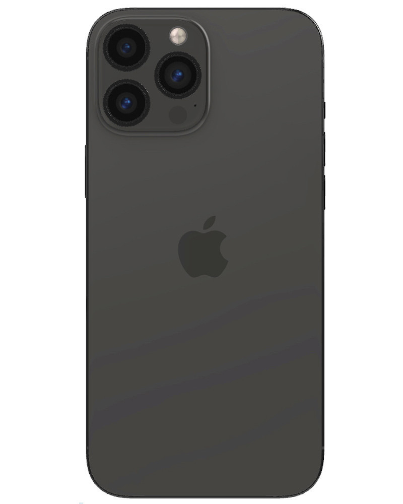 Wholesale iPhone 13 Pro Max graphite 128GB 5G Unknown Carrier locked B/C stock bulk smartphone back view