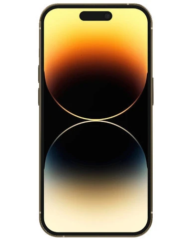 Wholesale Apple iPhone 14 Pro Max A2651 gold 256GB 5G unlocked, B/C stock — bulk smartphone lot front view
