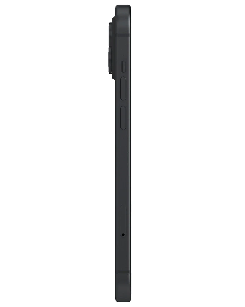 Wholesale Apple iPhone 15 black 128GB 5G T-Mobile locked, B/C stock — bulk smartphone lot side view