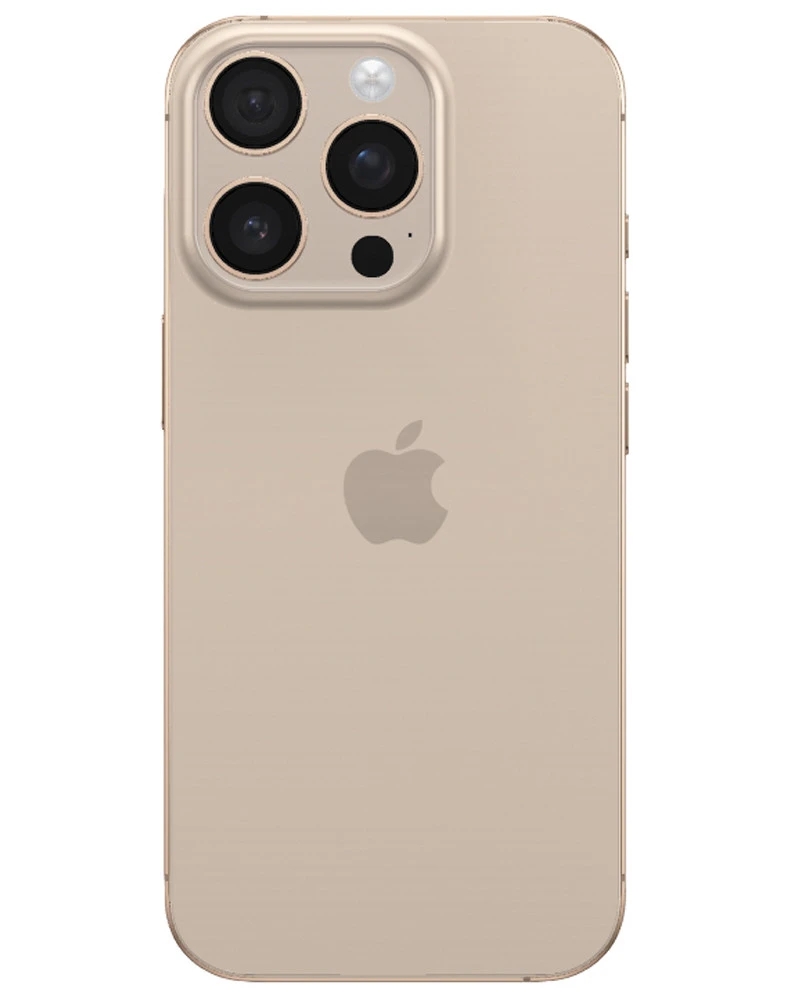 Wholesale Apple iPhone 16 Pro A3083 desert titanium 128GB 5G Unknown Carrier locked, B/C stock — back view