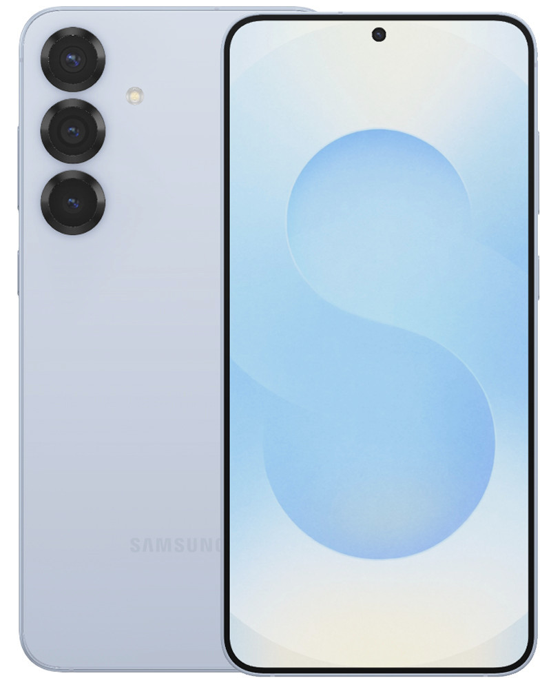 Wholesale Samsung Galaxy S25+ S936U blue 256GB 5G Unknown Carrier locked, B/C stock — front and back view
