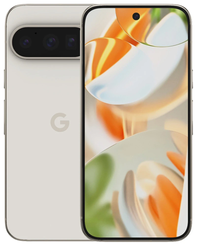 Wholesale Google Pixel 9 Pro GR83Y porcelain 512GB 5G unlocked, B/C stock — front and back view