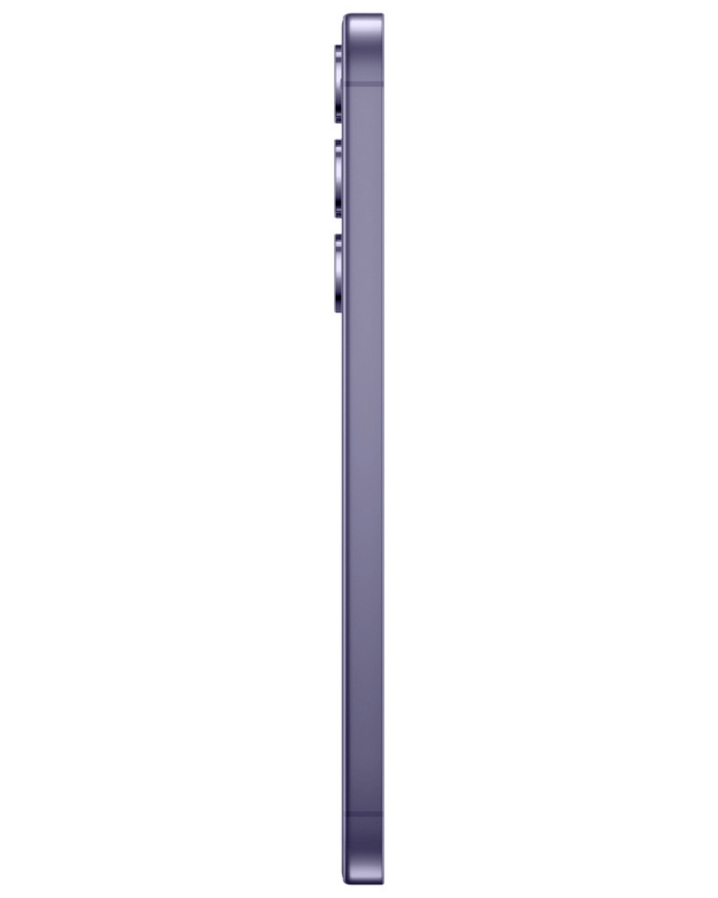 Wholesale Samsung Galaxy S24 S921U cobalt violet 128GB 5G Unknown Carrier locked, B/C stock — bulk smartphone lot side view