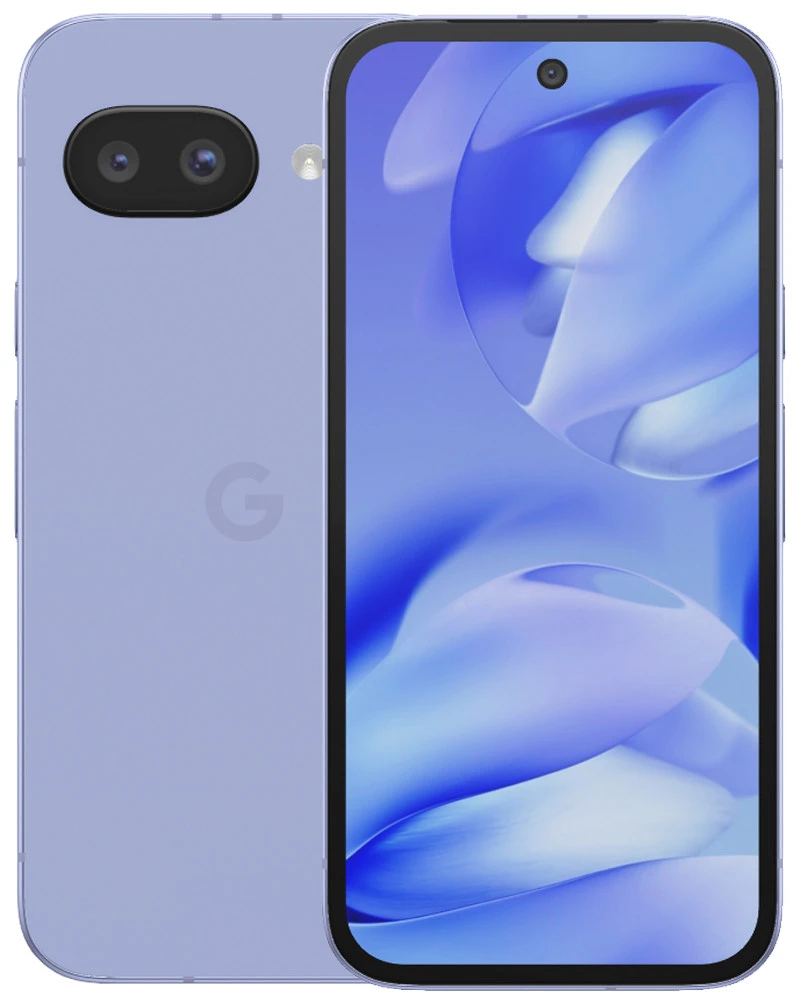 Wholesale Google Pixel 9A GXQ96 iris 128GB 5G unlocked, B/C stock — bulk smartphone lot front and back view