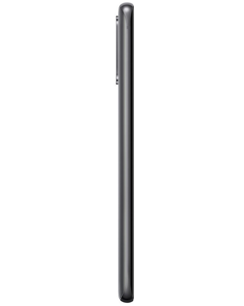 Wholesale Samsung Galaxy S20 G981U1 cosmic gray 128GB 5G unlocked, A stock, bulk smartphone lot side view