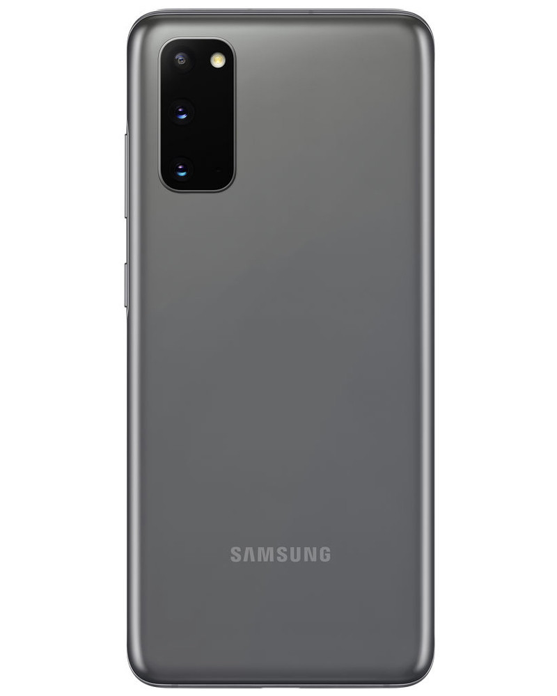 Wholesale Samsung Galaxy S20 G981U1 cosmic gray 128GB 5G unlocked, B/C stock, bulk smartphone lot back view