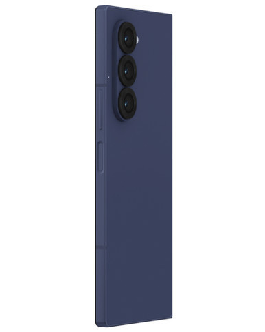 Wholesale Samsung Galaxy Z Fold6 F956U navy 256GB 5G unlocked, B/C stock — bulk smartphone lot side view