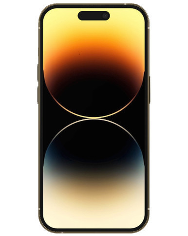 Wholesale Apple iPhone 14 Pro Max A2651 Gold Unknown Carrier Locked B/C Stock - Not Fully Functional 128GB 5G — bulk smartphone lot front view