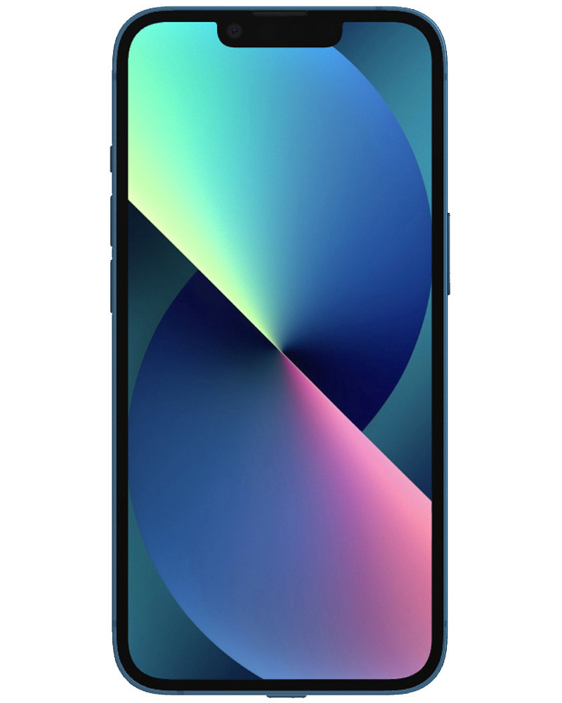 Wholesale Apple iPhone 13 Mini A2481 blue 128GB 5G Unknown Carrier locked, B/C stock — bulk smartphone lot front view