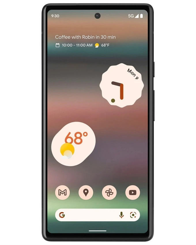 Wholesale Google Pixel 6A GX7AS sage 128GB 5G unlocked, B/C stock — bulk smartphone lot front view