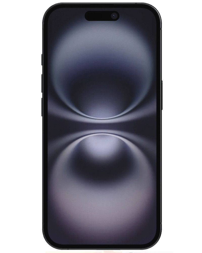 Wholesale Apple iPhone 16 A3081 black 128GB 5G t-mobile locked, D stock - not fully functional - bulk smartphone lot front view