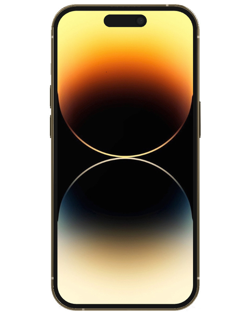 Wholesale Apple iPhone 14 Pro A2650 gold 256GB 5G unlocked, D stock - not fully functional - bulk smartphone lot front view