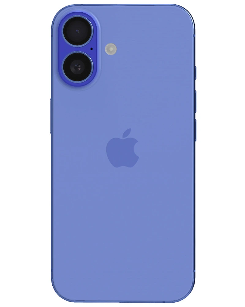 Wholesale Apple iPhone 16 A3081 ultramarine 128GB 5G unlocked, D stock - not fully functional - bulk smartphone lot back view
