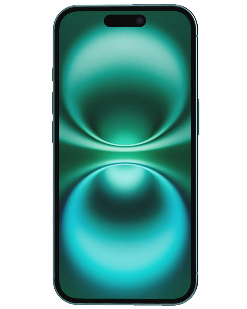 Wholesale Apple iPhone 16 A3081 teal 128GB 5G unlocked, D stock - not fully functional - bulk smartphone lot front view