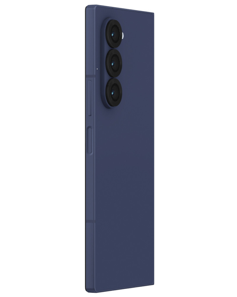 Wholesale Samsung Galaxy Z Fold6 F956U navy 512GB 5G spectrum locked, C/D stock - bulk smartphone lot side view