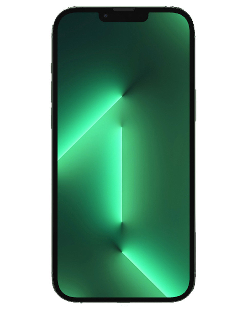 Wholesale Apple iPhone 13 Pro Max A2484 alpine green 128GB 5G verizon locked, D stock - not fully functional - bulk smartphone lot front view