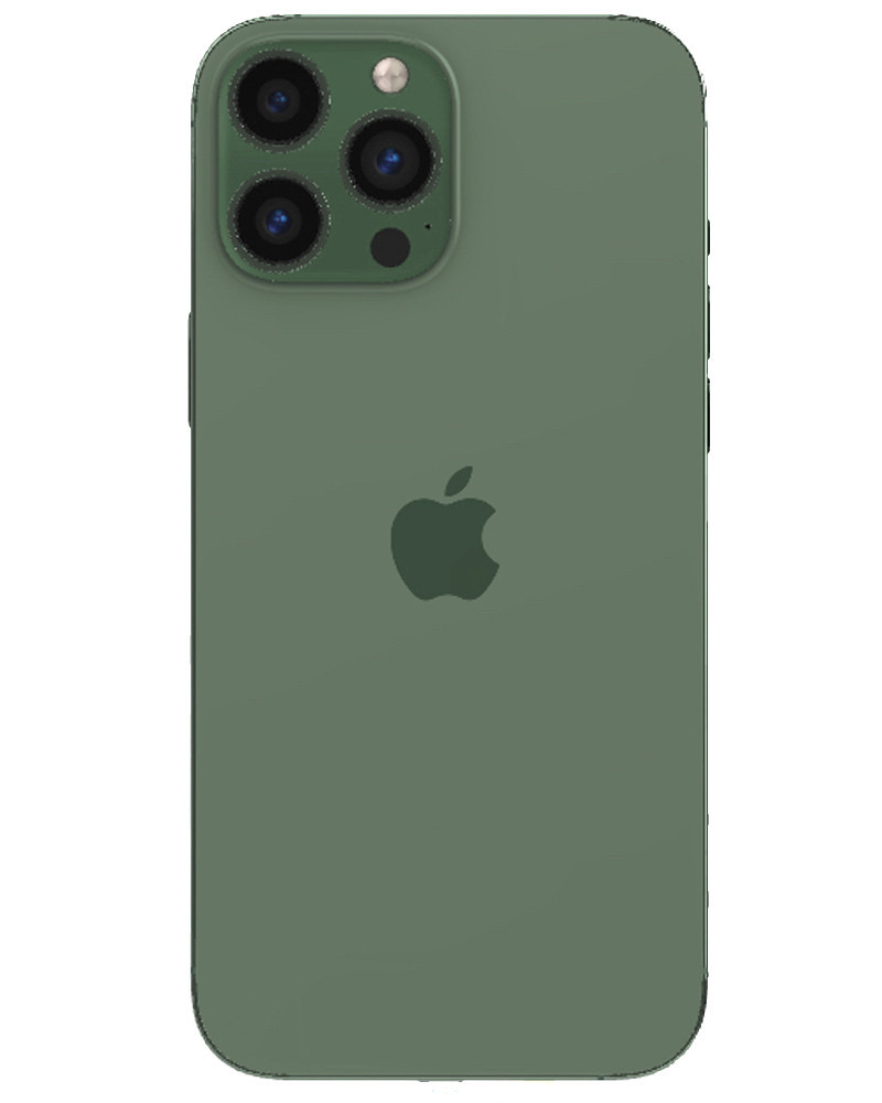Wholesale Apple iPhone 13 Pro Max A2484 alpine green 128GB 5G verizon locked, D stock - not fully functional - bulk smartphone lot back view