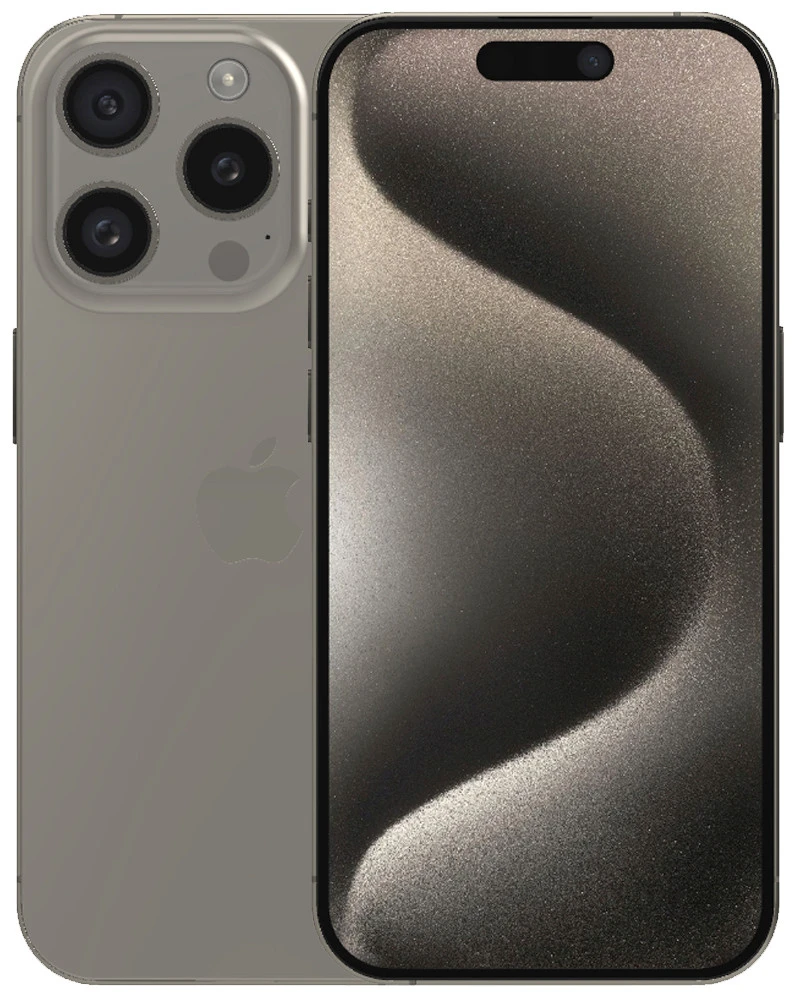 Wholesale Apple iPhone 15 Pro A2848 natural titanium 256GB 5G unlocked, B/C stock - not fully functional - bulk smartphone lot