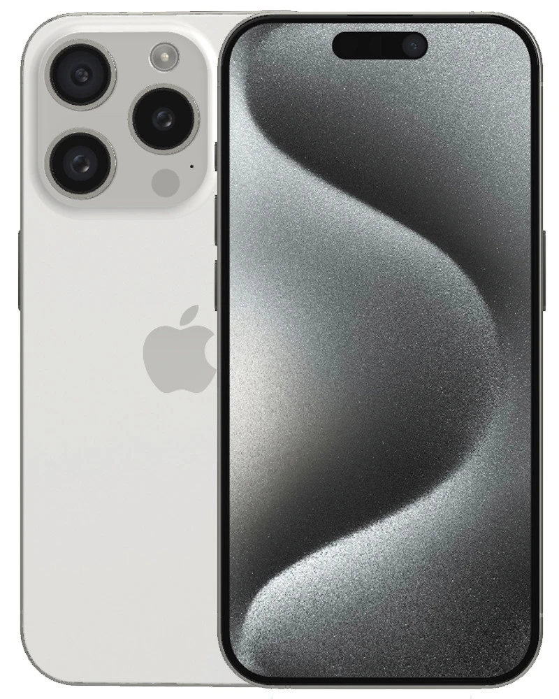 Wholesale Apple iPhone 15 Pro A2848 white titanium 128GB 5G unlocked, C/D stock - not fully functional - bulk smartphone lot