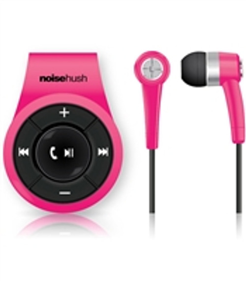 buy BRAND NEW NOISEHUSH NS560 PINK CLIP-ON BLUETOOTH STEREO HEADSET by - Discontinued