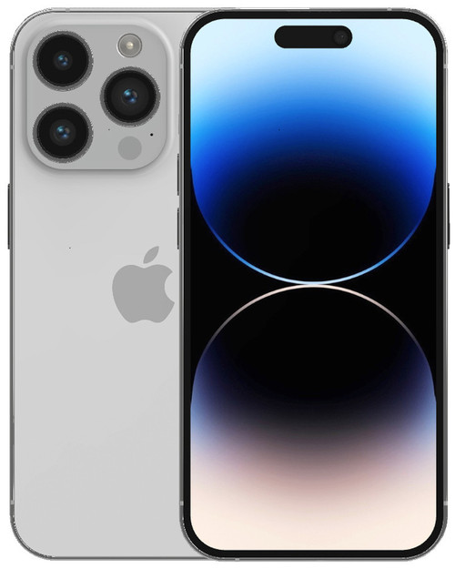 Bulk new iPhone 14 Pro Max silver 128GB unlocked smartphone