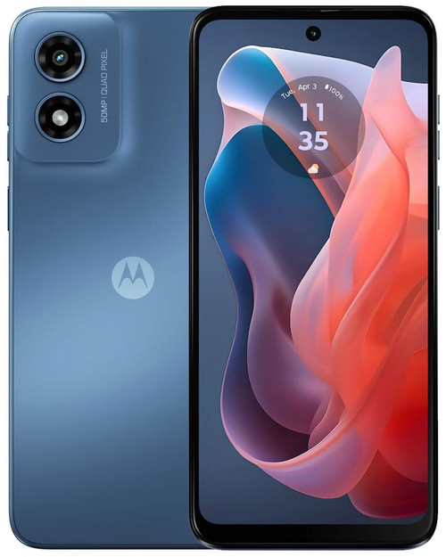 Bulk Motorola Moto G Play 2024 blue 64GB unlocked bulk smartphone A+ stock