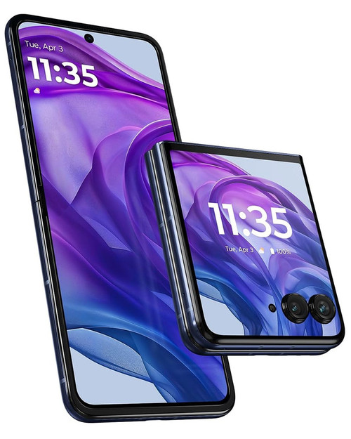 Wholesale Motorola Razr+ 2024 5G midnight blue 256GB unlocked A+ stock bulk smartphone
