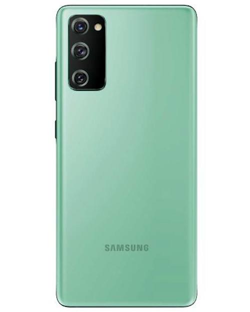 Wholesale Samsung Galaxy S20 FE G781V cloud mint 128GB 5G unlocked A stock bulk smartphone back view